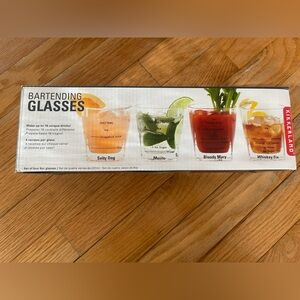 Kikkerland Bartending Glasses Cocktail Set 🍸 | Fun Mixology Gift